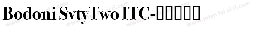 Bodoni SvtyTwo ITC字体转换